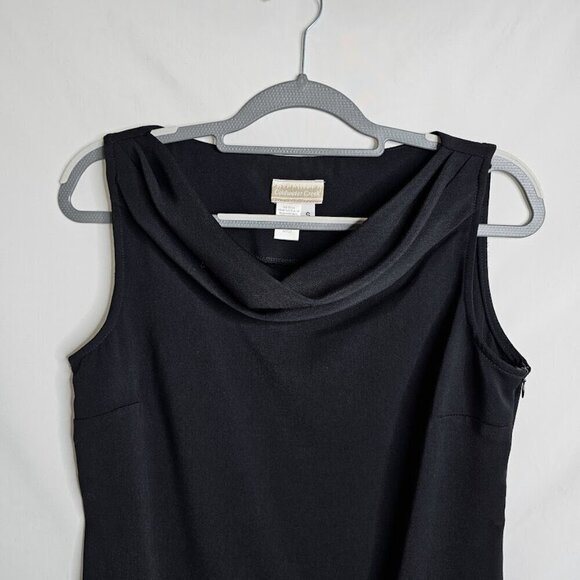 COLDWATER CREEK Y2K Dress BLACK size S Chic Elegant Minimalist Party Sleeveless - Picture 2 of 7